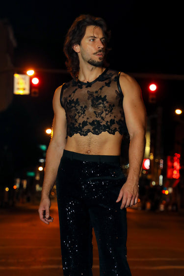 The Power Bottom Butterfly Lace Top